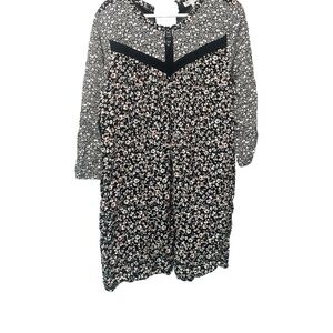 DR2 Black Floral Dress